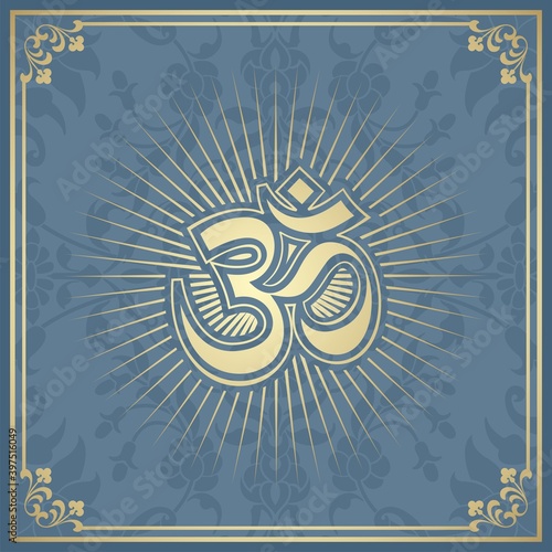 aum syllable , paisley design ,Hinduism , India	