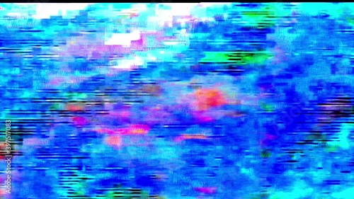 Analog Video Colors Shapes Signal Feedback Abstract Background