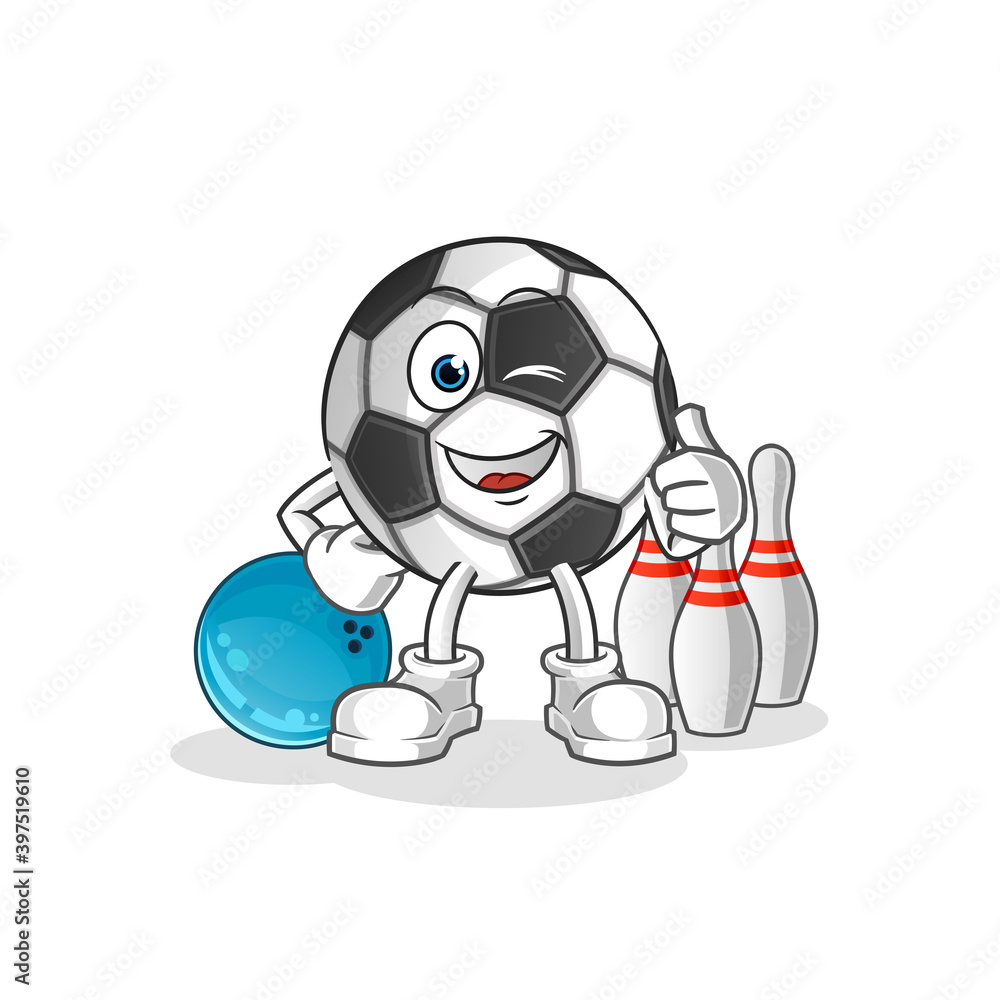 ball play bowling illustratiovn. character vector ball play bowling illustratiovn. character vector