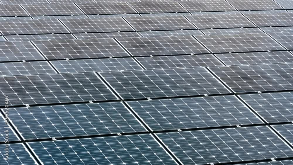 4K Time-lapse close-up solar panel, large industrial Solar Energy Farm producing concentrated solar power 4K Time-lapse close-up solar panel, large industrial Solar Energy Farm producing concentrated solar power