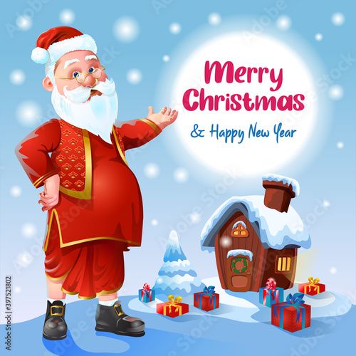 Santa with traditional Indian Costume