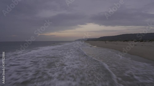 Aerial, Bulgarian Beach At The Black Sea photo