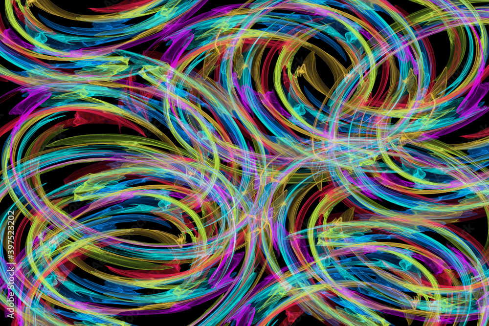 Energy abstract wave motion glow effect