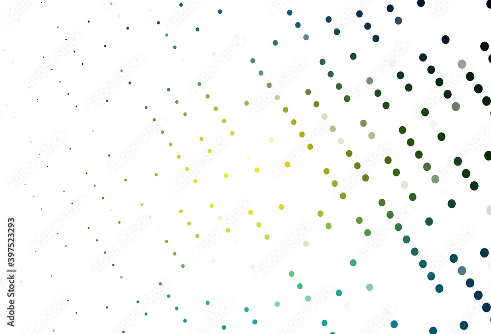 Light Blue, Yellow vector cover with spots. Light Blue, Yellow vector cover with spots.