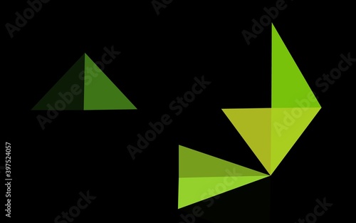 Light Green vector blurry triangle texture.