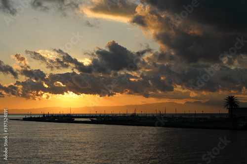 江の島の夕焼け