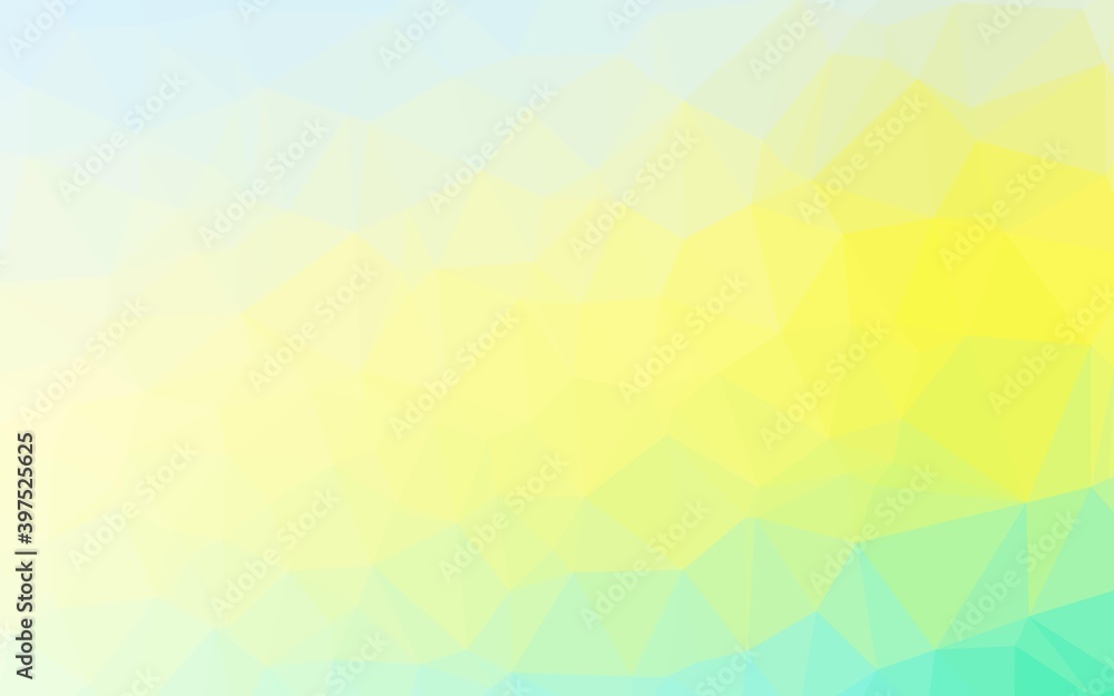 Light Green, Yellow vector blurry triangle template. Light Green, Yellow vector blurry triangle template.