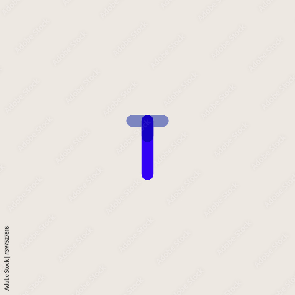 blue letter t blue letter t