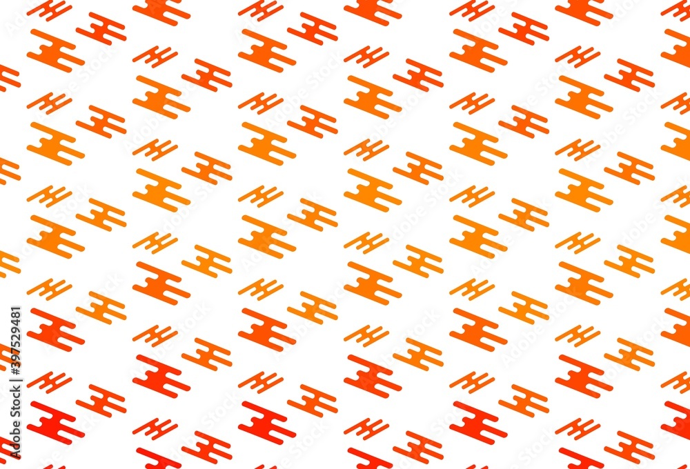 Light Orange vector template with repeated sticks. Light Orange vector template with repeated sticks.