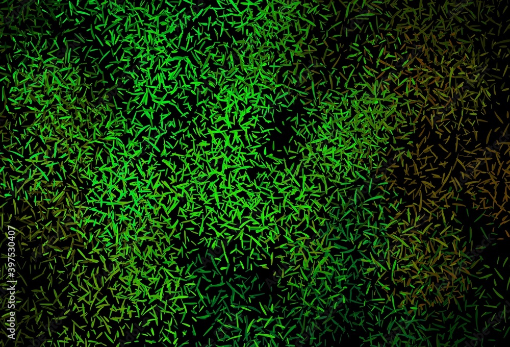 Fototapeta premium Dark Green, Yellow vector layout with flat lines.