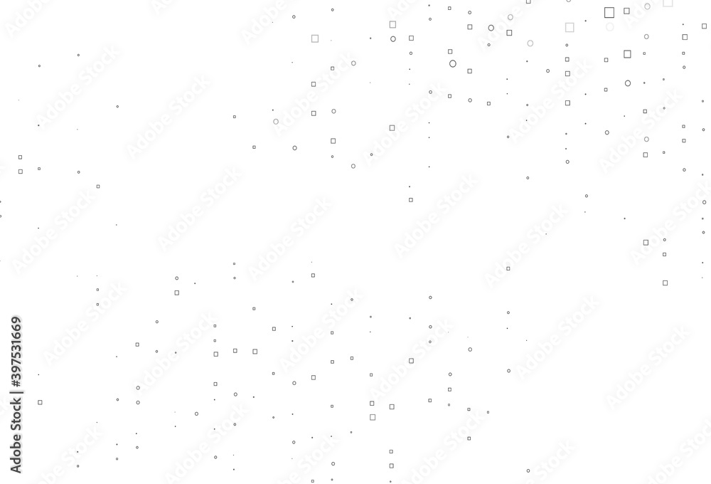 Light Silver, Gray vector backdrop with lines, rectangles.