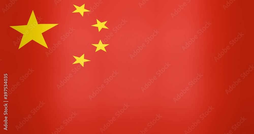 Waving Flag of China Looping Background Waving Flag of China Looping Background