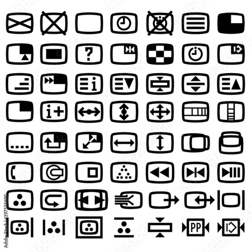 TV Remote control Text icon