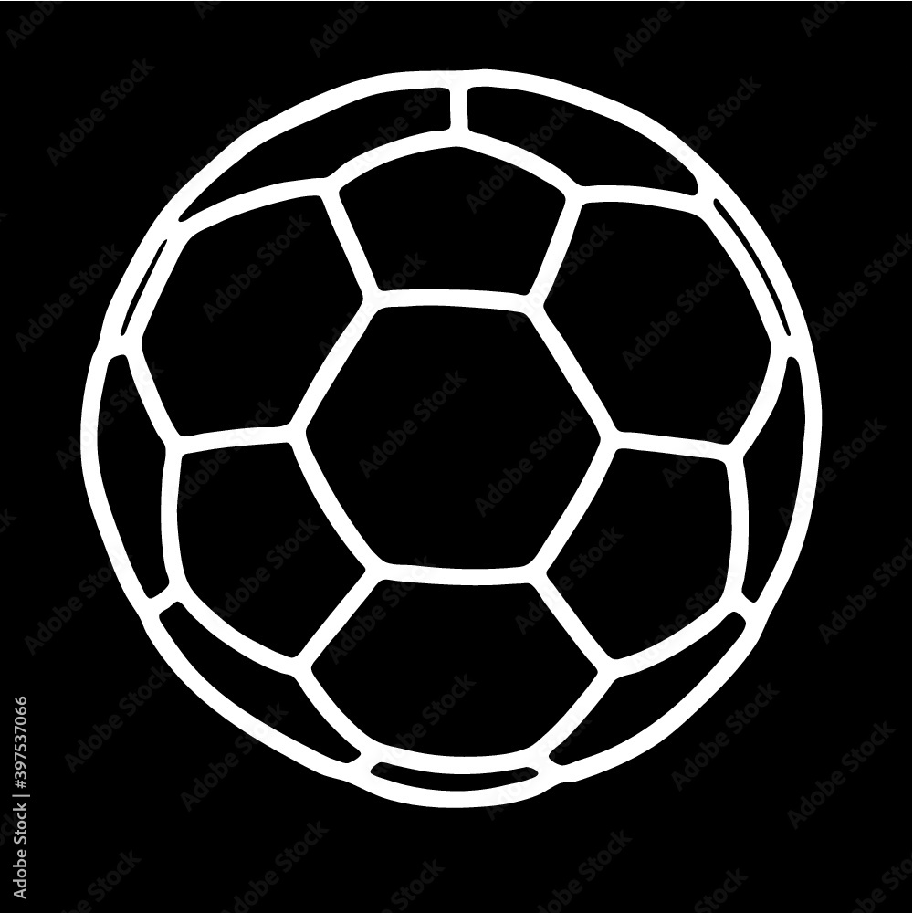 soccer ball on black background soccer ball on black background