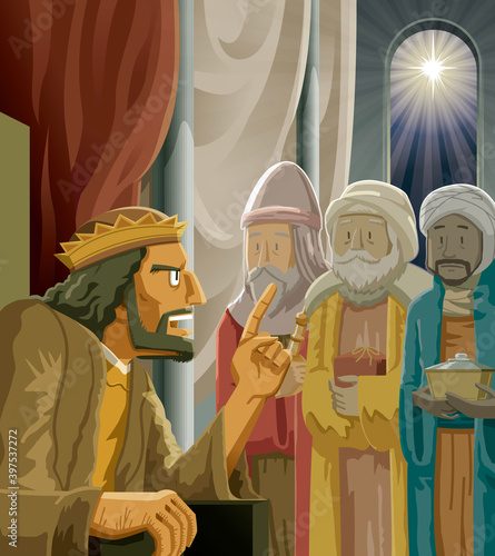 Christmas | Biblical magi and herod photo