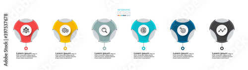 The circular format can be used to describe a variety of presentations, communications and advertising, and as a brander. vector infographic. photo