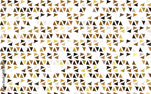Light Yellow, Orange vector pattern in polygonal style. © Dmitry