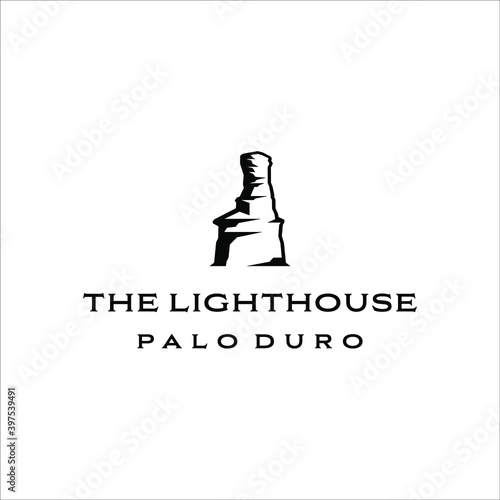 Lighthouse palo duro canyon, with a simple design style
