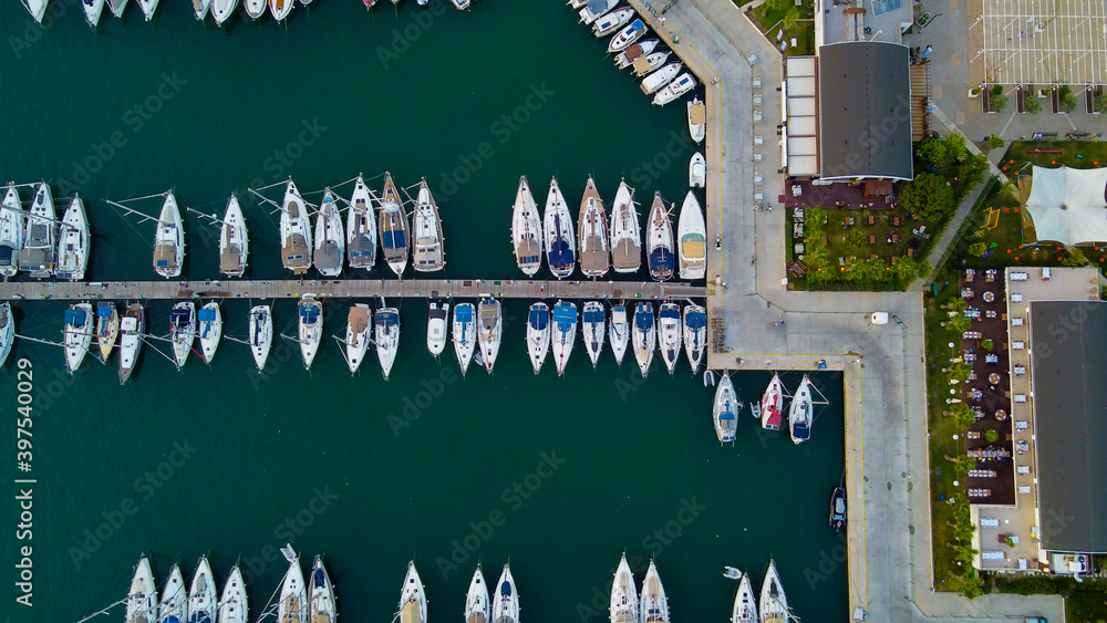 aerial boats and luxury yatchs. aerial yatch marina. bird's eye view boats. aerial boats and luxury yatchs. aerial yatch marina. bird's eye view boats.