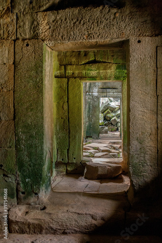 Entrance to the ruins of one of the temples in Angkor Wat