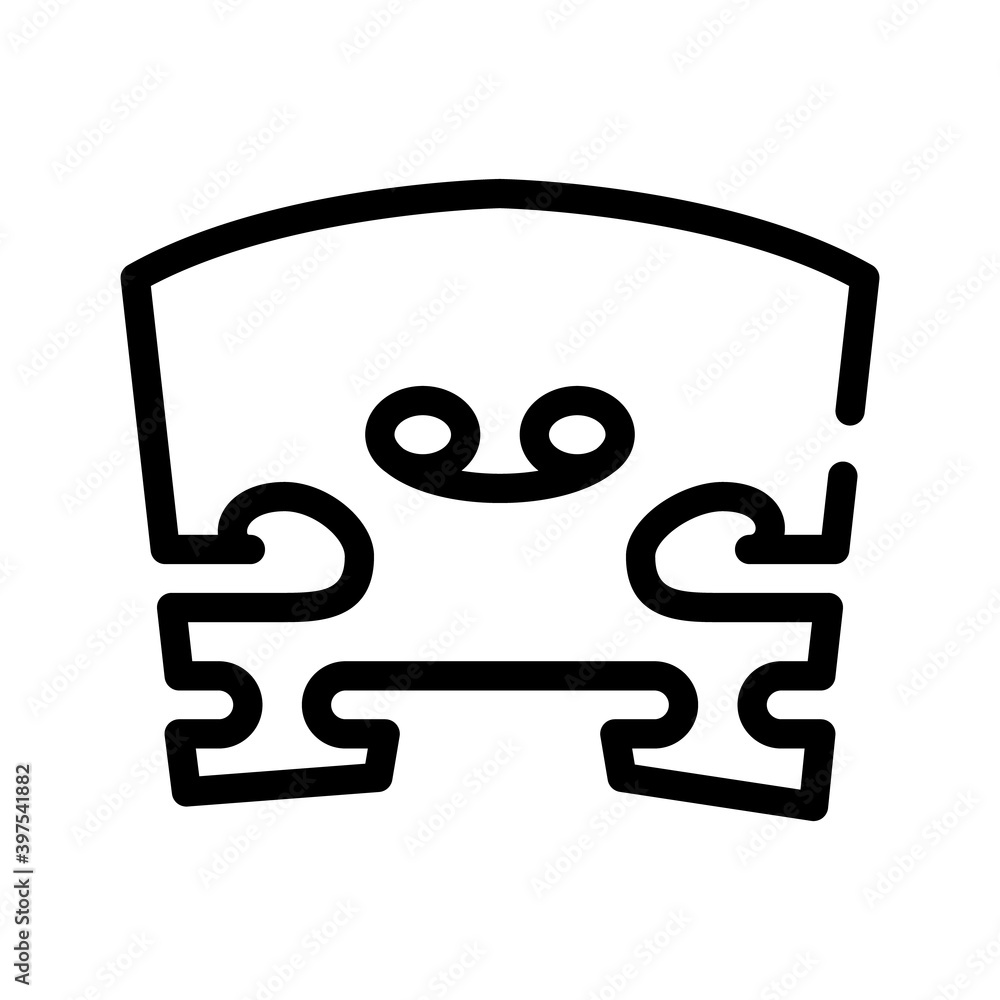 snare violin line icon vector illustration black snare violin line icon vector illustration black