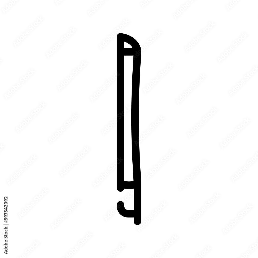 bow violin line icon vector illustration black bow violin line icon vector illustration black