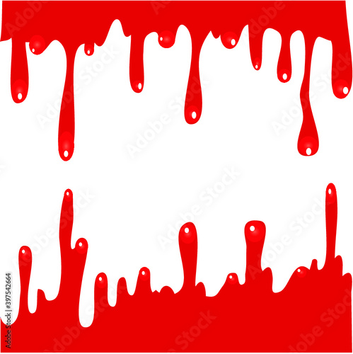 red paint splashes