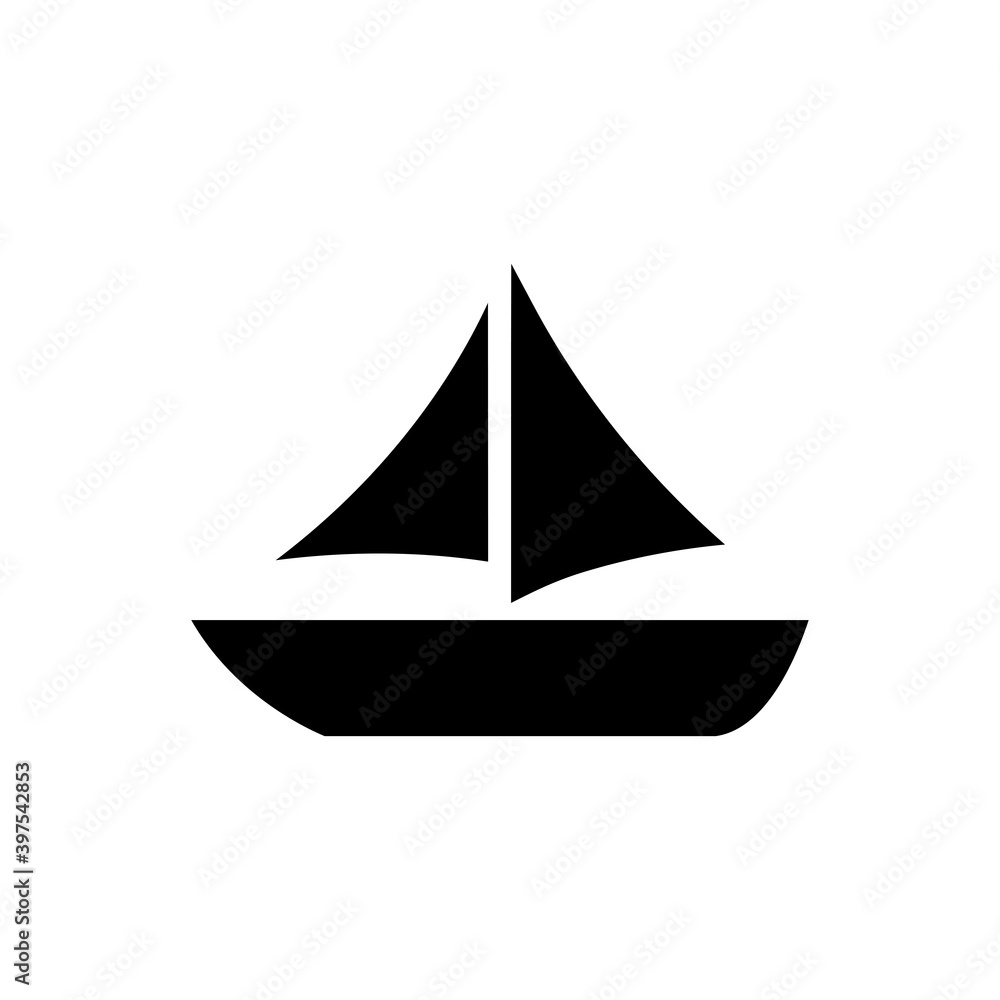 Sailing boat icon