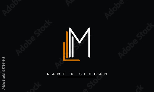 LM, ML, L, M  Abstract Letters Logo Monogram