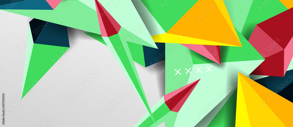 3d low poly abstract shape background vector illustration 3d low poly abstract shape background vector illustration