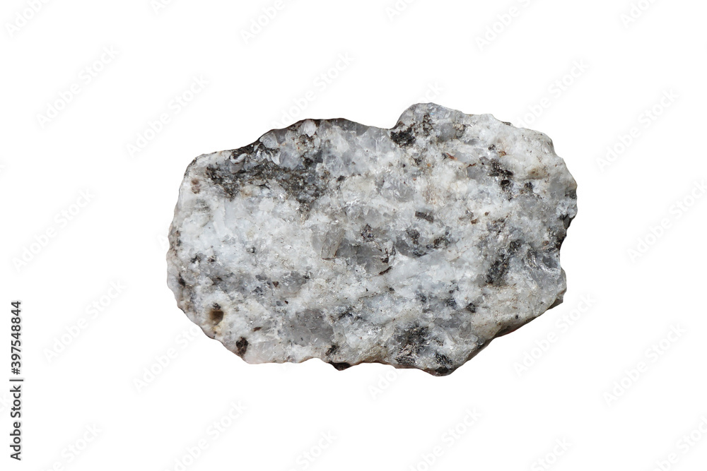 pegmatite granite rock isolated on white background. pegmatite granite rock isolated on white background.