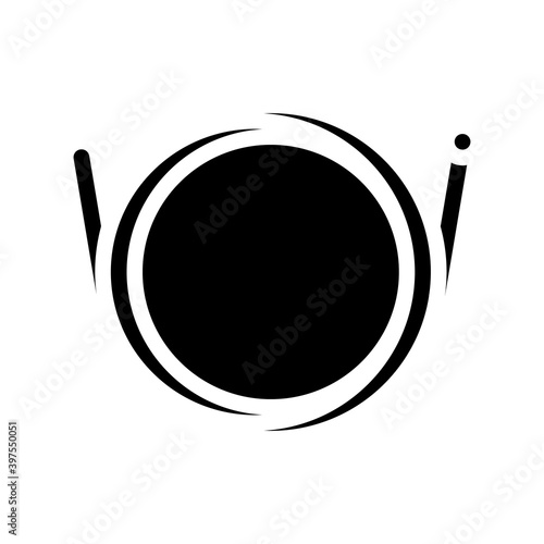 springs for violin glyph icon vector illustration