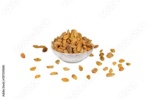 Healthy Sweet Golden Raisins or Dried Grapes photo