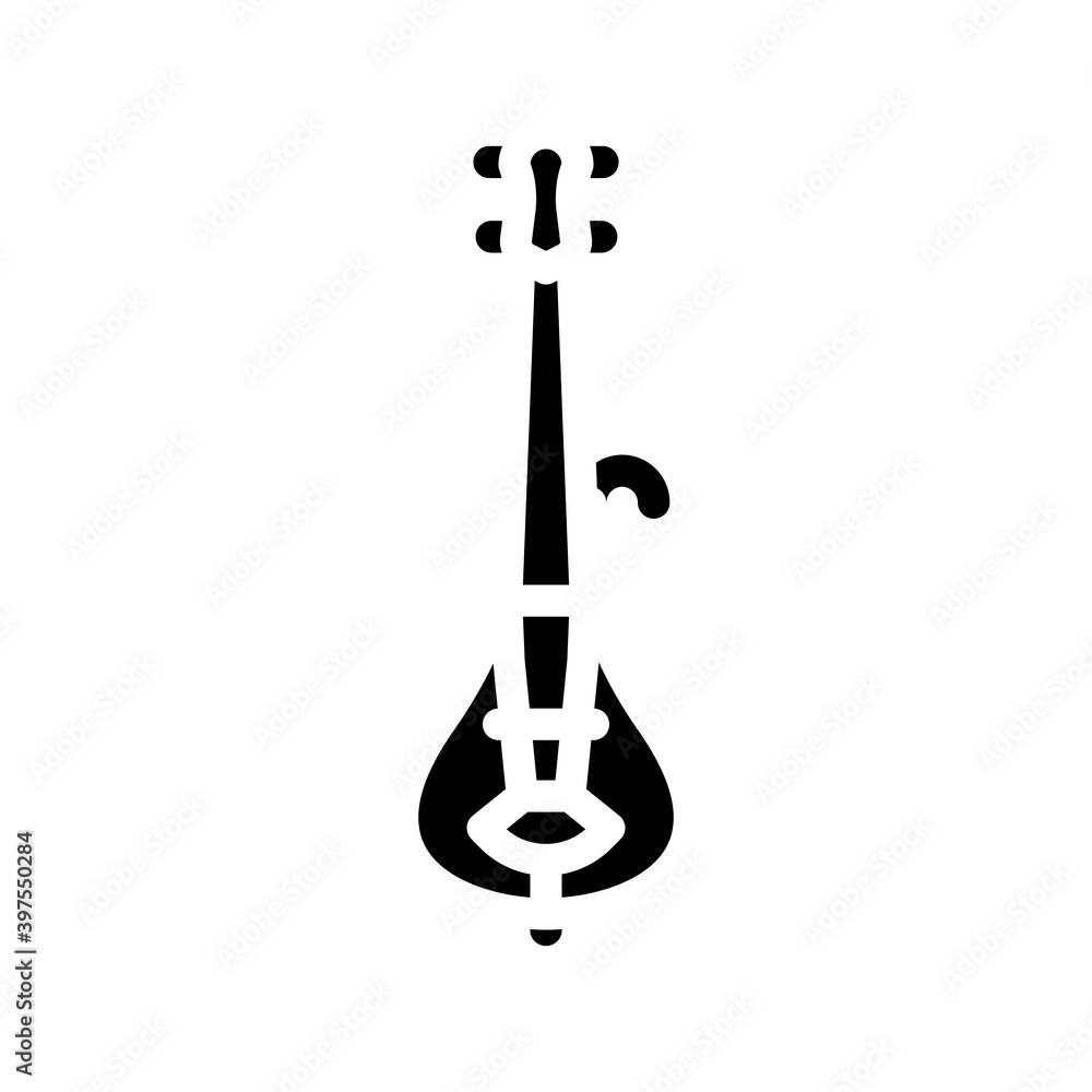 new generation electric violin glyph icon vector illustration new generation electric violin glyph icon vector illustration