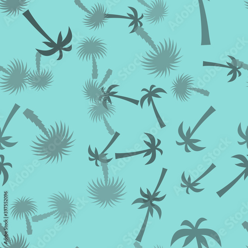 Palm Leaf. Seamless Pattern Background. Vector Illustration. EPS10