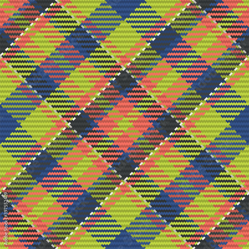 Seamless pattern of scottish tartan plaid. Repeatable background with check fabric texture. Vector backdrop striped textile print.