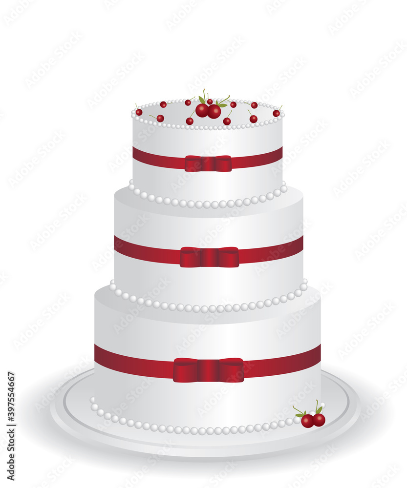 White cake illustration