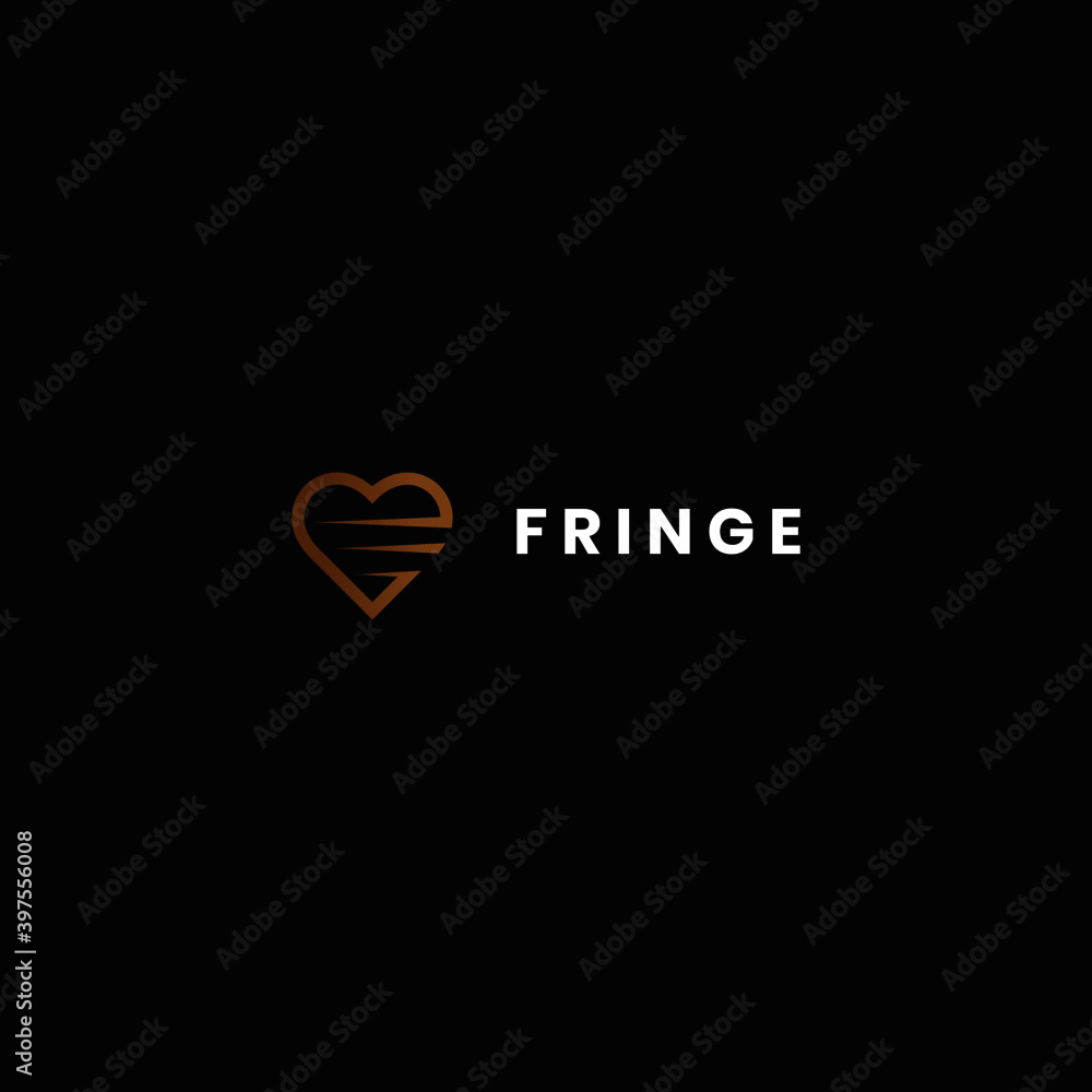 Fringe | Template Logo Love Icon with variation object Fringe | Template Logo Love Icon with variation object