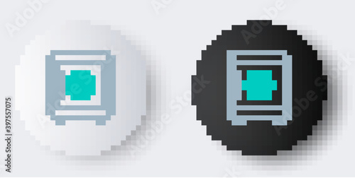 Line Safe icon isolated on grey background. The door safe a bank vault with a combination lock. Reliable Data Protection. Colorful outline concept. Vector.