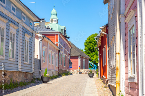 Old town of Porvoo in Finland. 