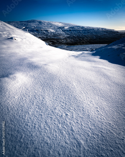 Clean Snow Field in Langstrothdale photo