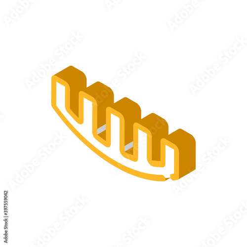 mute for violin, dampens sound of instrument glyph icon vector illustration