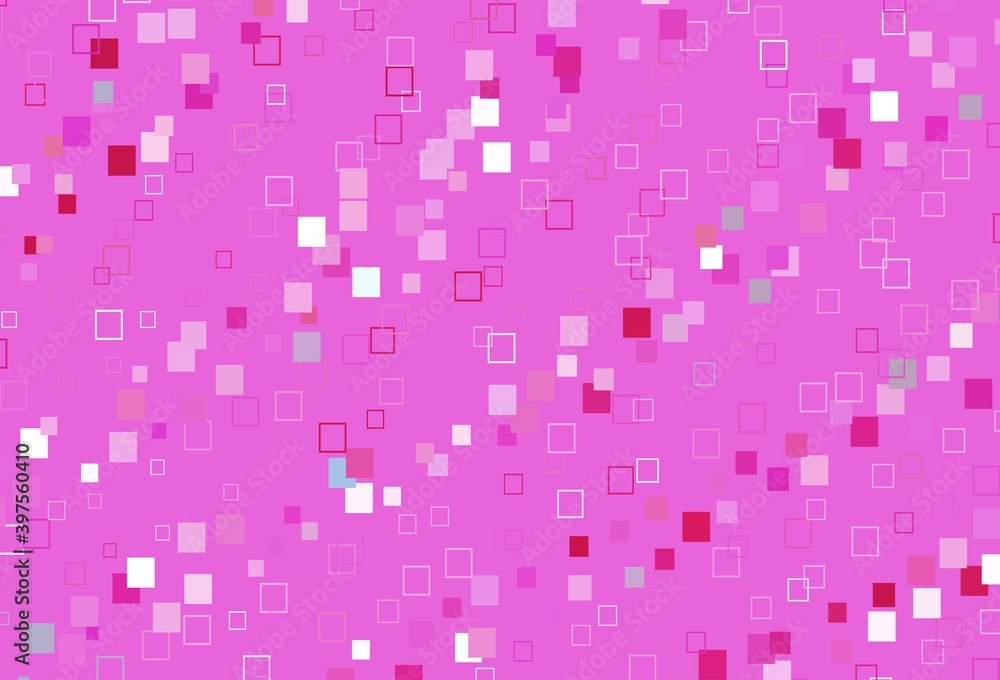 Light Pink vector template with square style. Light Pink vector template with square style.