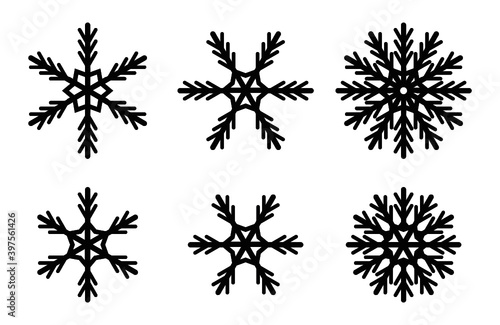 Snowflake design vector concept illustration