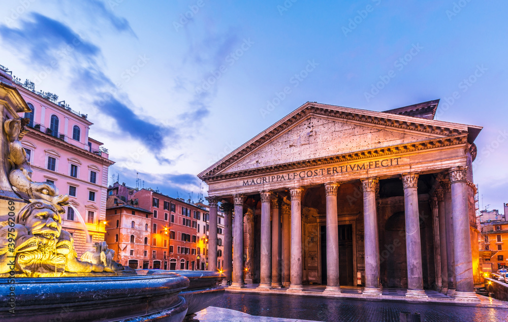 The Pantheon in the morning, Rome