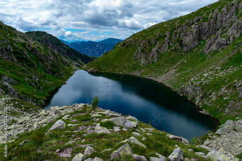 Italy, Trentino, Lagorai, Predazzo, Lago Brutto - 19 July 2020 - The suggestive Brutto lake on the Lagorai