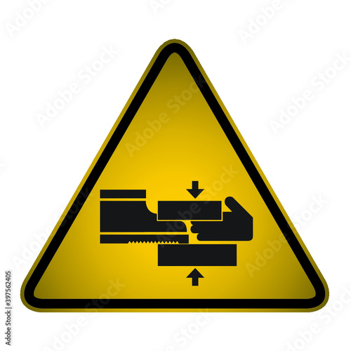 Beware Moving Machinery Symbol Sign