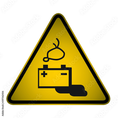 Warning battery charging in progress