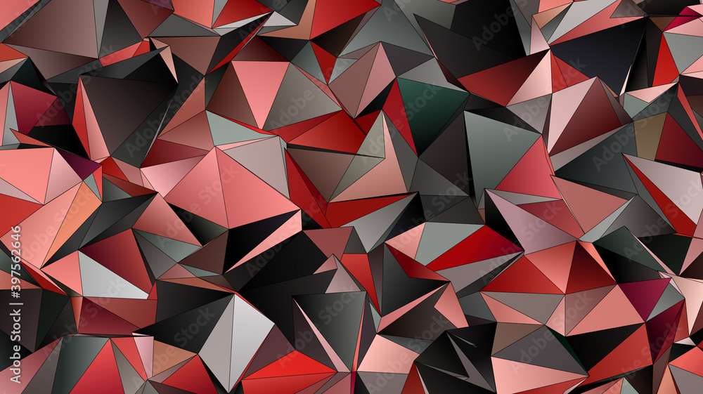 Obraz premium 3d Triangles, abstract background. Design wallpaper.