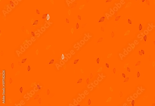 Light Orange vector sketch background.